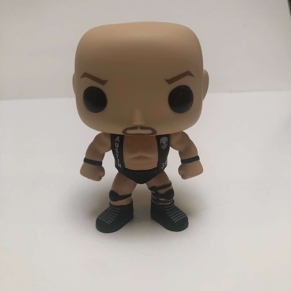 3/$20 Pop Figurine Stone Cold Steve Austin WWE EUC